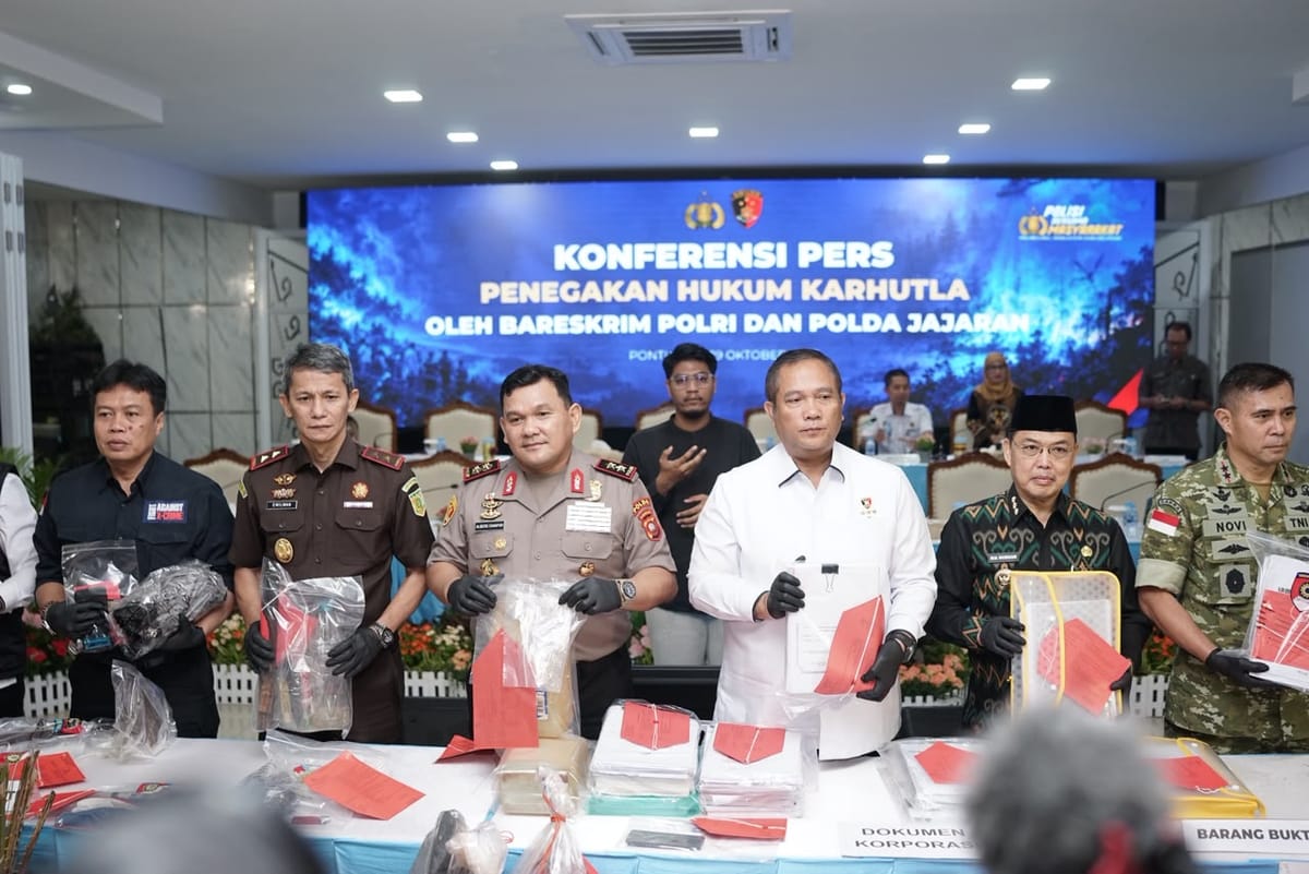 Bareskrim Polri Tegas Usut Karhutla Kalbar, Tangani 101 Perkara Perorangan dan Korporasi