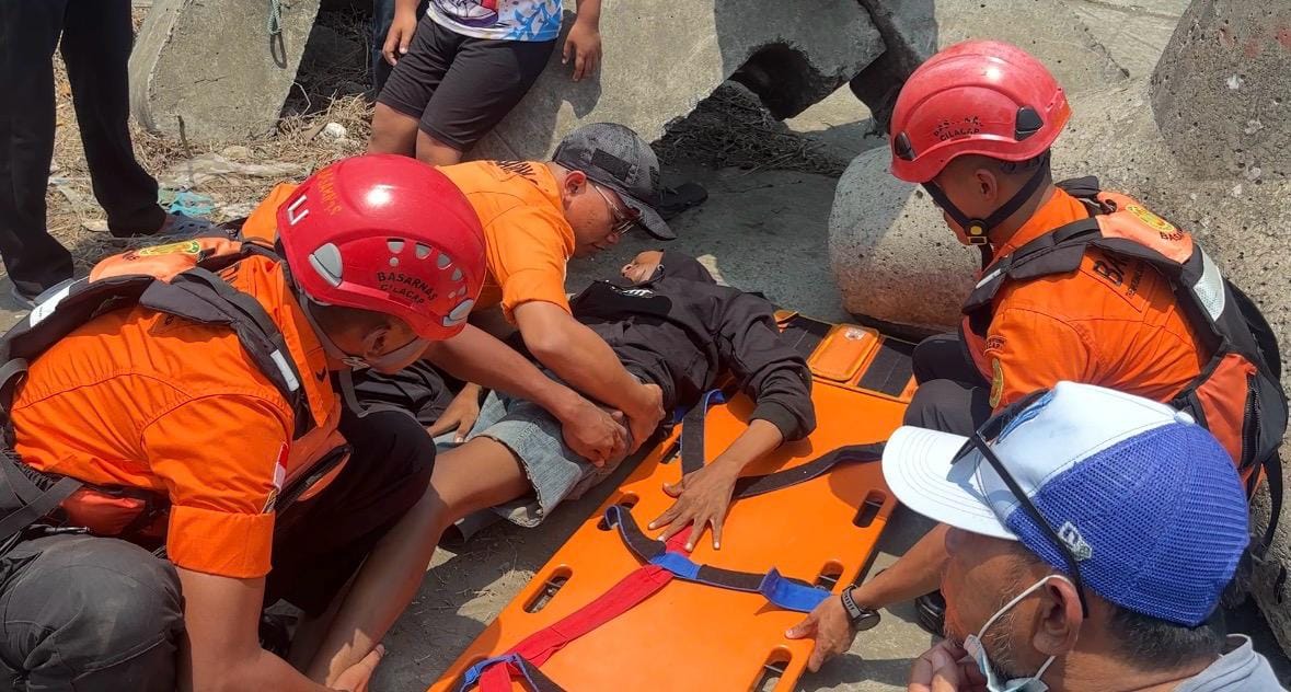 Naik Motor ke Dermaga untuk Memancing, Slamet Berakhir Dievakuasi Tim SAR