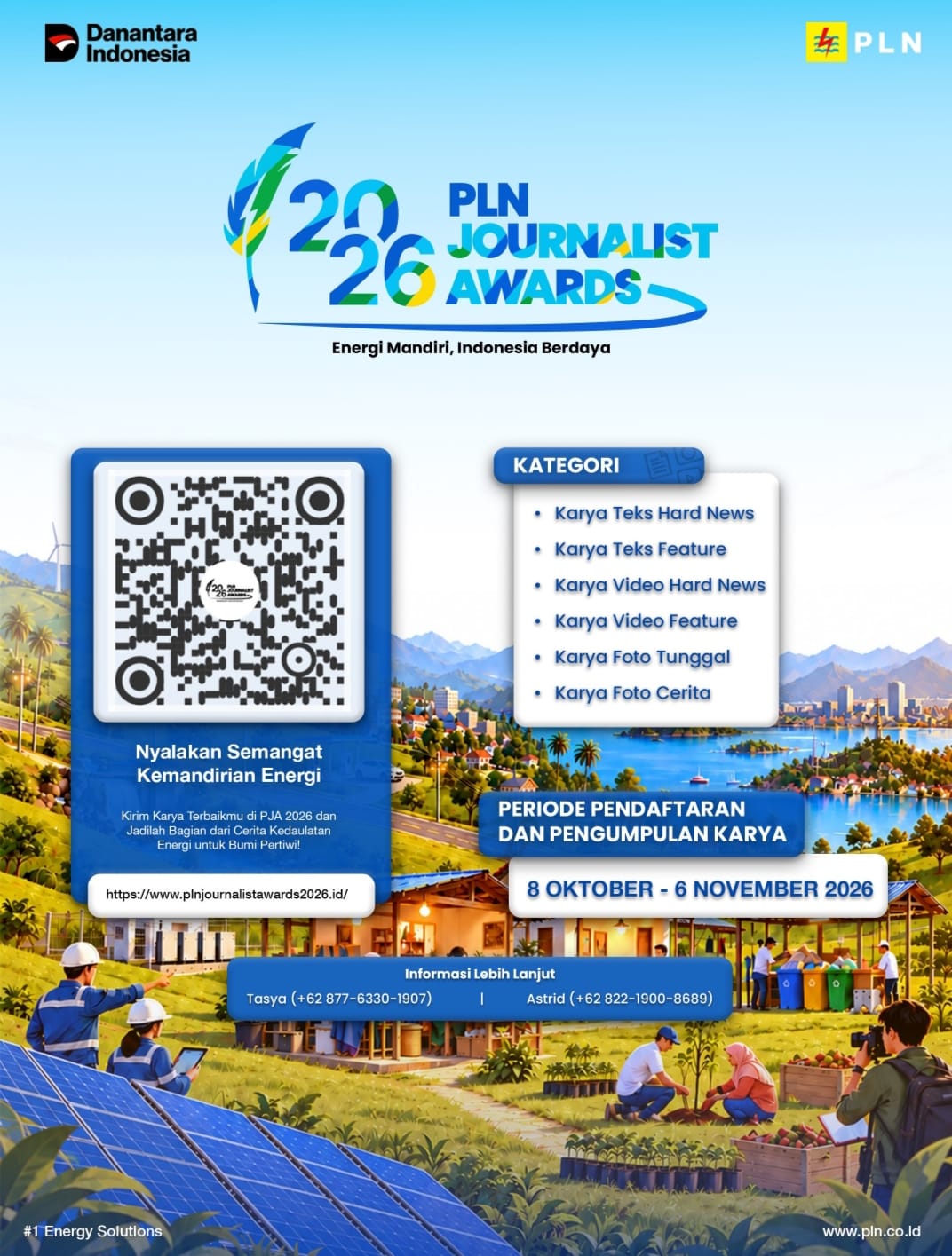 PLN Journalist Awards 2026 Dibuka, Jurnalis Diajak Angkat Isu Kemandirian Energi