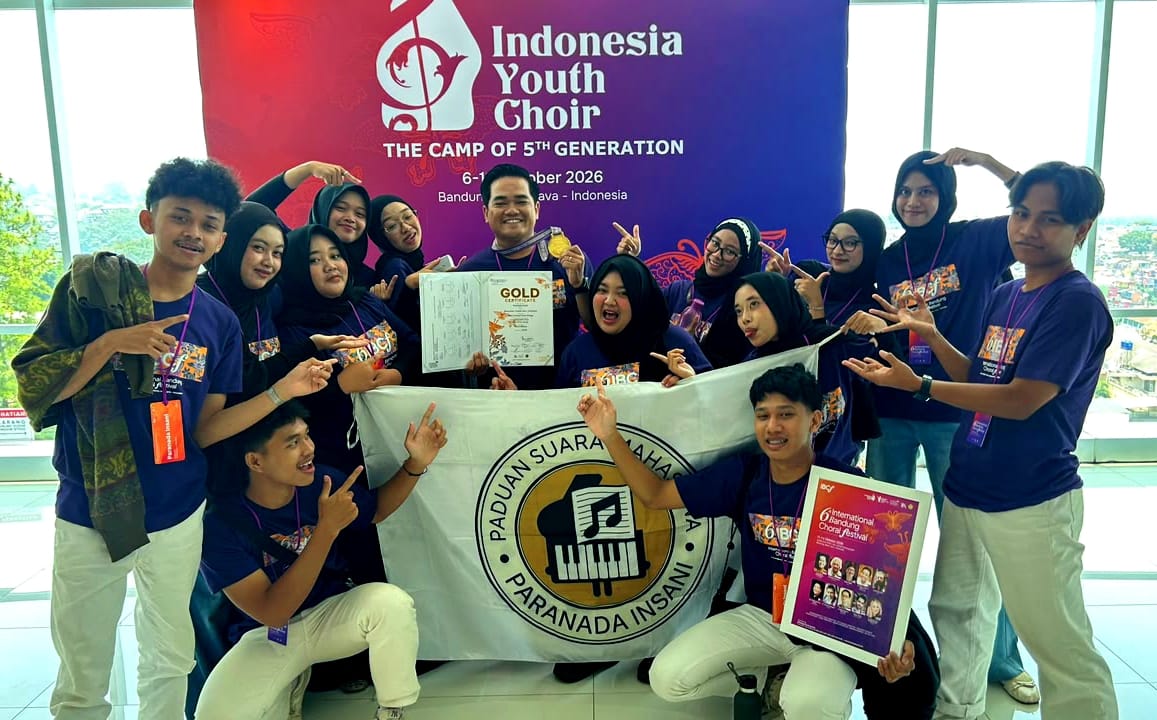PSM Paranada Insani UIN Saizu Raih Medali Emas di Festival Paduan Suara Internasional