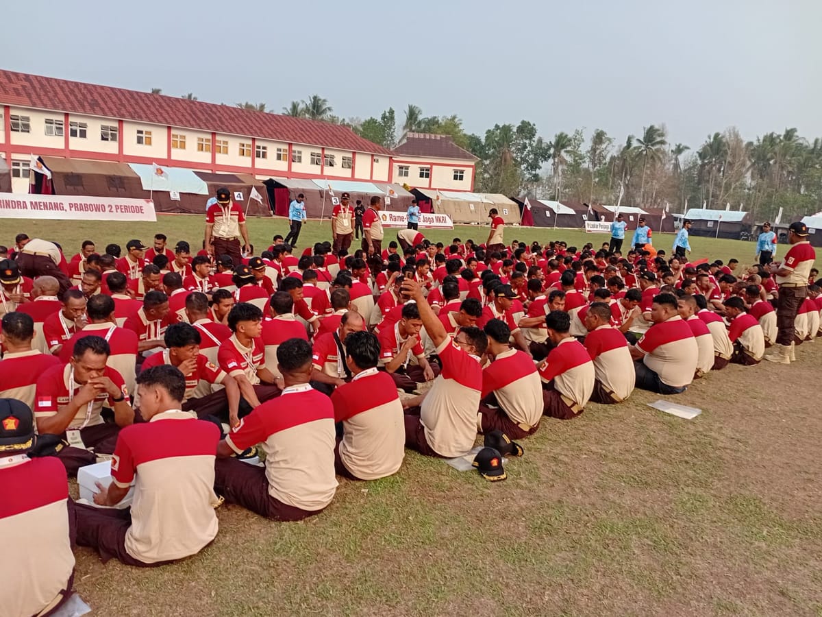 Diklat Perdana Laskar Gerindra Maluku Utara Kukuhkan 300 Kader