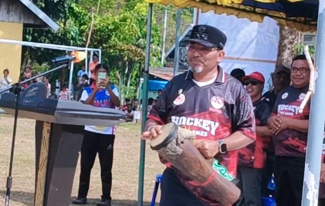 Buka Fun Games Hoki, Wabup Biak Menaruh Perhatian Bagi Prestasi Atlet