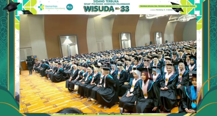 Poltekkes Kemenkes Palembang Wisuda 614 Lulusan Diploma Tiga, Sarjana Terapan & Program Profesi
