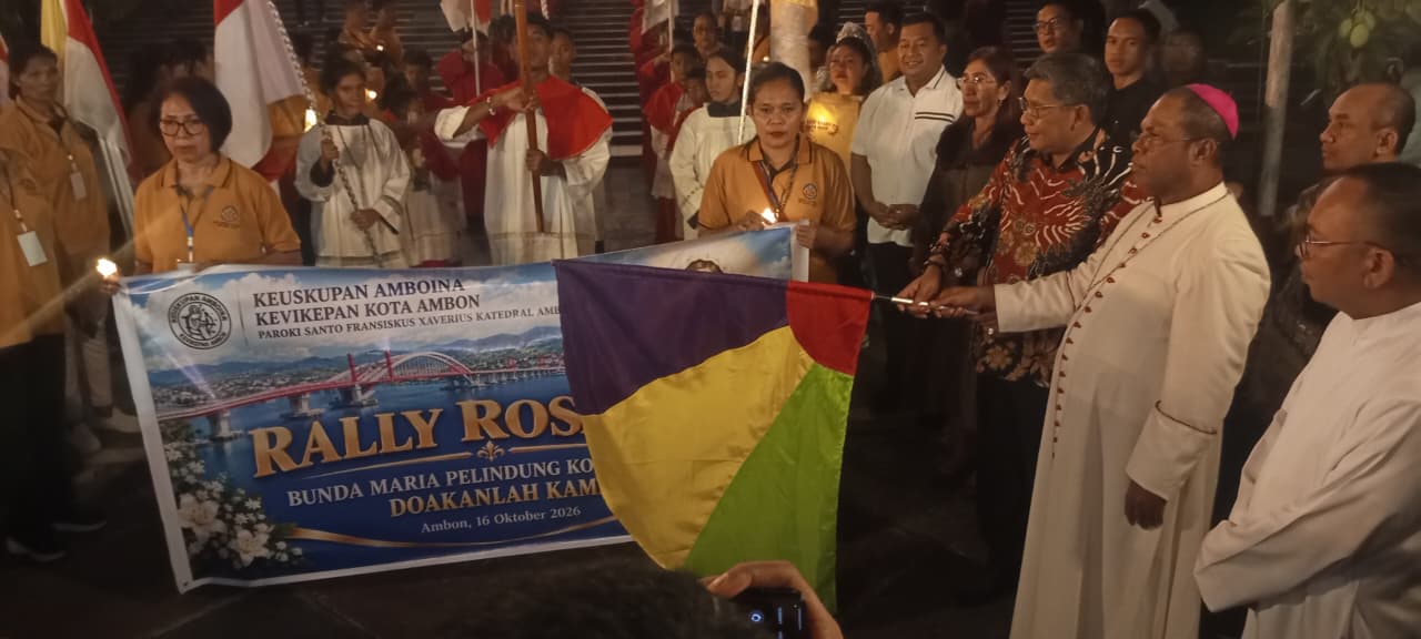 1.200 Umat Katolik Doakan Ambon, Bodewin Ajak Warga Bersatu Bangun Kota AMBON.