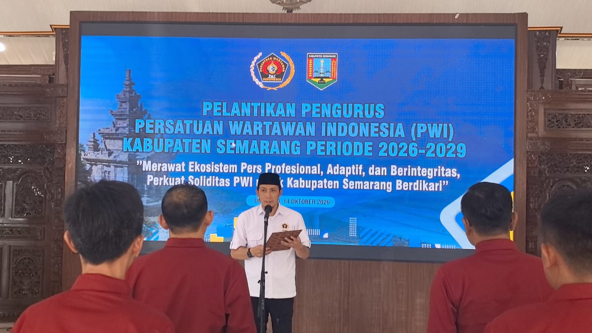 Pengurus PWI Kabupaten Semarang Masa Bakti 2026–2029  Dilantik