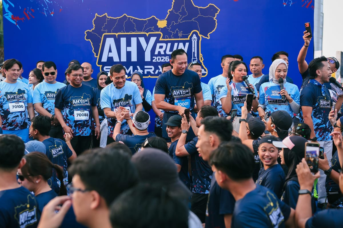AHY Run 2026 Diikuti Ribuan Peserta Sport Tourism di Jawa Tengah