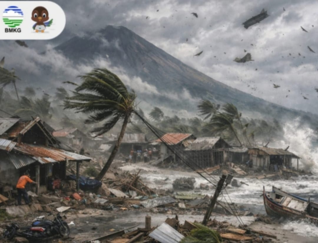Angin Kencang Masih Terjadi Pada Sejumlah Wilayah Maluku Utara, BMKG Keluarkan Peringatan Dini