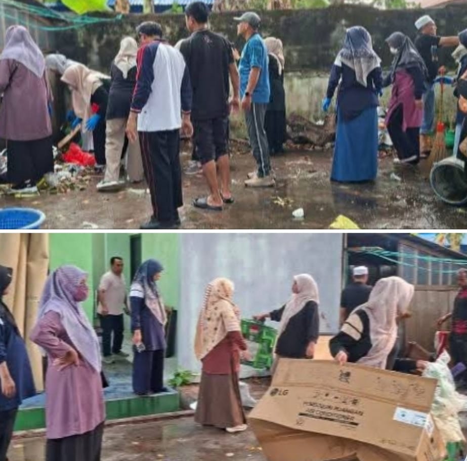 Tingkatkan Kebersihan di Lingkungan Sekolah, MTs Negeri 1 Ternate Gelar Kerja Bakti