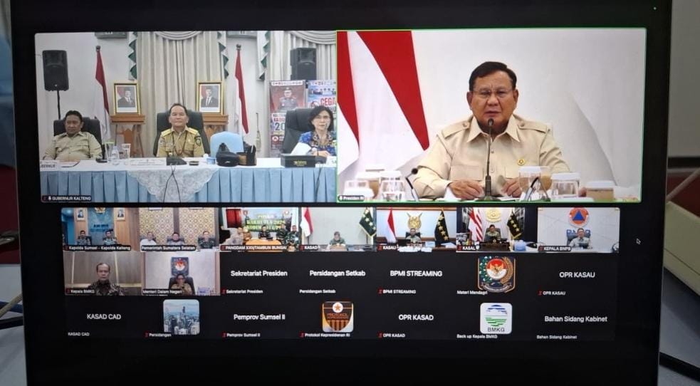 Dari Istana untuk Bumi Tambun Bungai, Prabowo Perkuat Perlawanan terhadap Karhutla