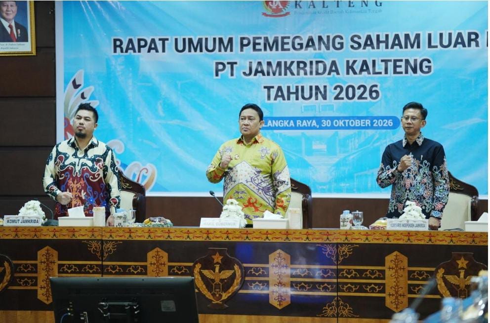 Pimpin RUPS-LB, Wagub Kalteng Harapkan Direksi Baru PT Jamkrida Perkuat Layanan UMKM dan Tata Kelola