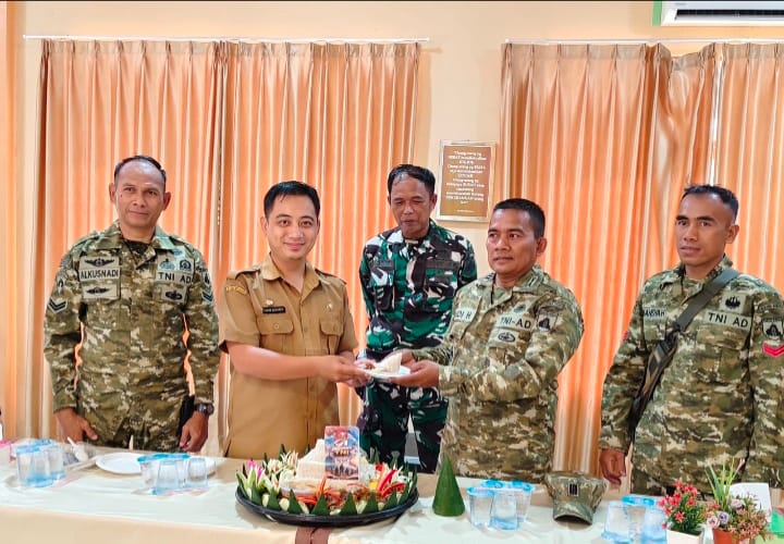 HUT Ke-81 TNI, Koramil Jajaran Kodim 1002/HST Dapat Kejutan dari Forkopimcam dan Polsek