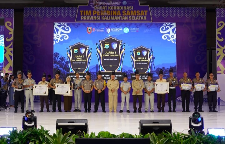 Sat Lantas Polres Tabalong Borong Penghargaan di Tingkat Polda Kalsel