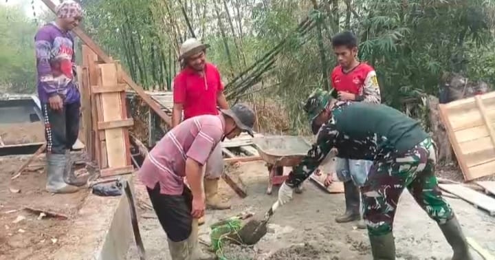 Pembangunan Jembatan Garuda di Teluk Masjid Hulu Sungai Tengah