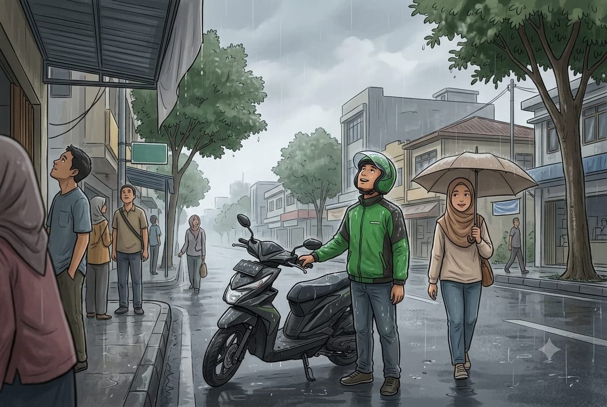 BMKG: Hujan Melanda Riau, Enam Wilayah Waspada Hujan Lebat
