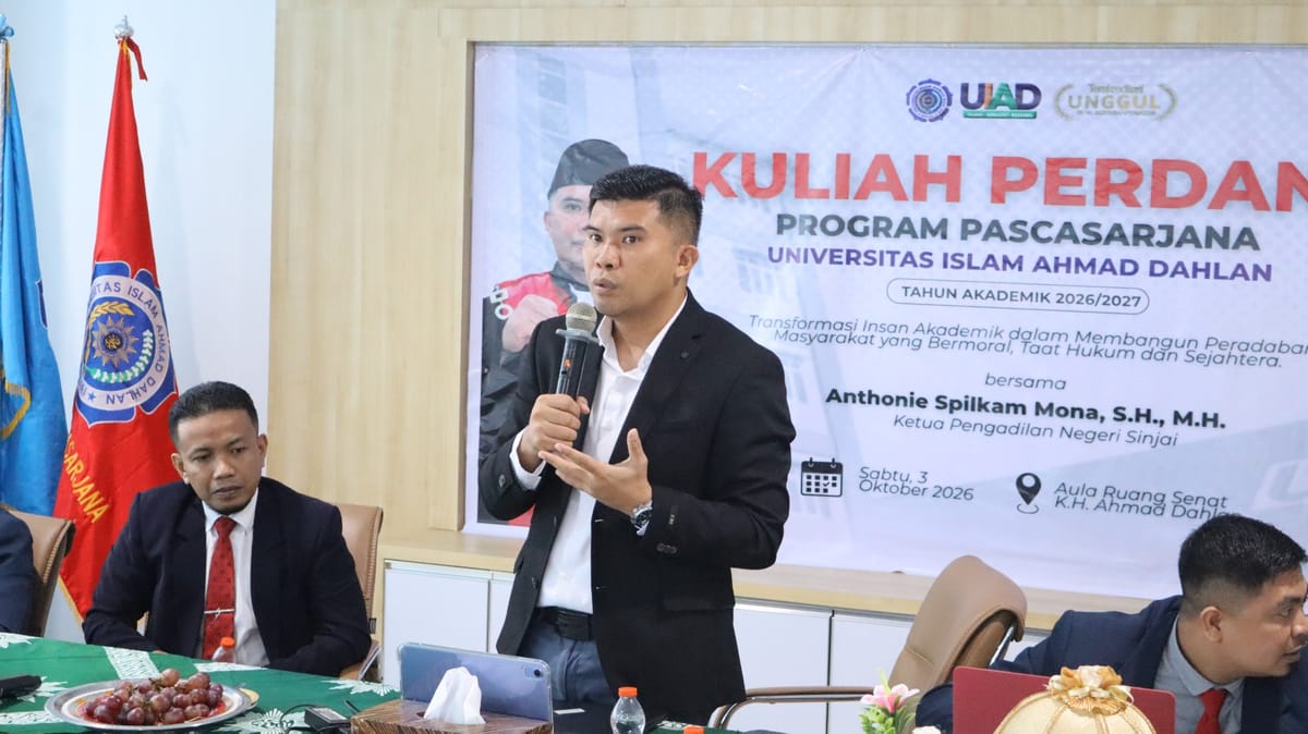 Pascasarjana UIAD Sinjai Gelar Kuliah Perdana Semester Ganjil 2026/2027 Hadirkan Ketua PN Sinjai