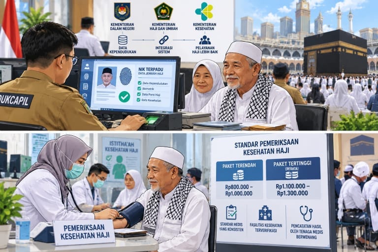 Pemerintah RI Tetapkan Standar Acuan Biaya Pemeriksaan Kesehatan Haji