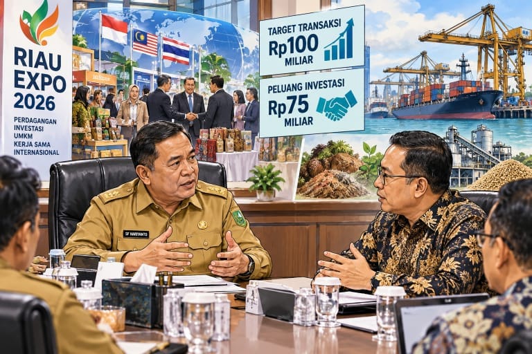 Riau Expo Bidik Transaksi Rp.100 Miliar,Pemprov Riau Buka Peluang Investasi Lintas Negara