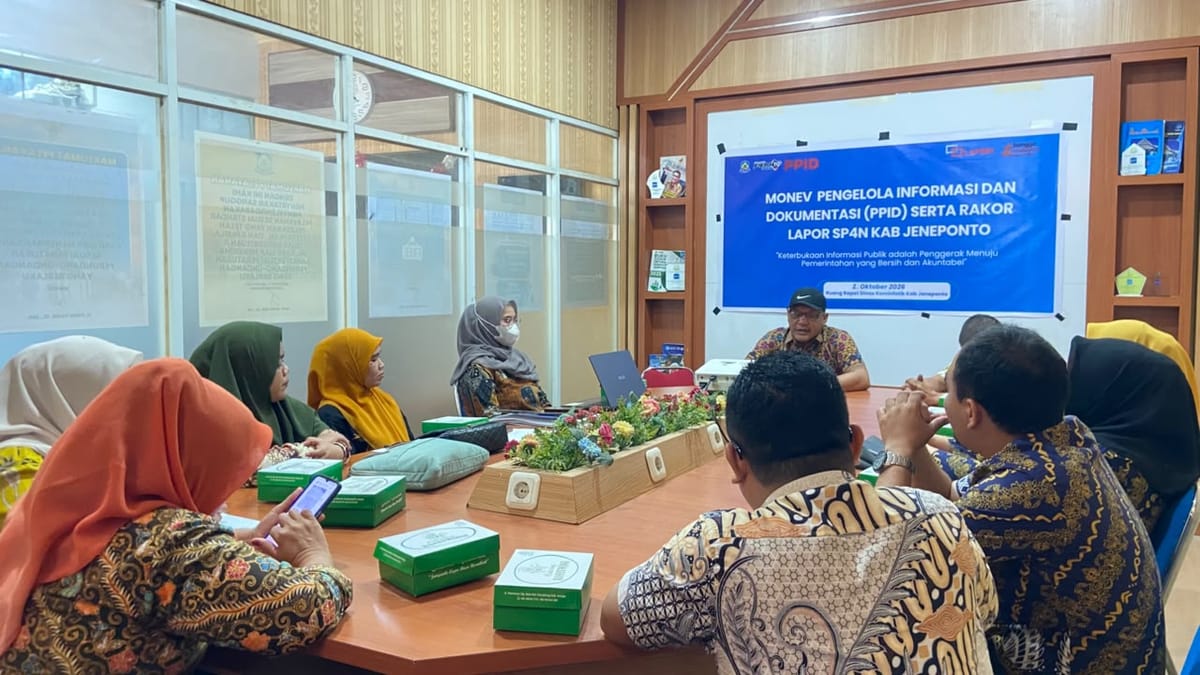 Kominfo Jeneponto Sosialisasikan Instrumen SAQ untuk Monev Keterbukaan Informasi Publik 2026