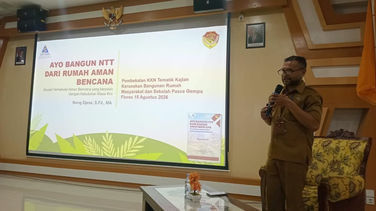 Flores Targetkan Prototipe Rumah Rakyat dan Sekolah Tahan Gempa