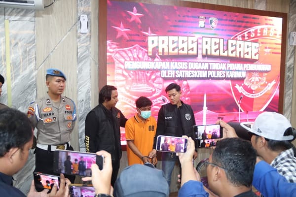 Satreskrim Polres Karimun Ungkap Kasus Suami Bunuh Istri