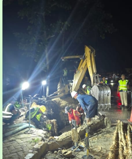 Perbaikan Pipa Bocor di Pemurus Luar Berdampak Pada Distribusi Air di Banjarmasin Selatan dan Barat