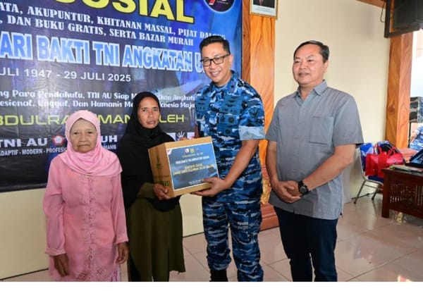 Peringati Hari Bakti TNI AU ke-78, Lanud Abdulrachman Saleh Gelar Layanan Kesehatan Gratis dan Bhakti Sosial