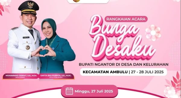 Bupati Jember Menyapa Masyarakat Lewat Program Bunga Desaku