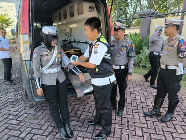 Satgas Banops Operasi Patuh Semeru 2025 Lakukan Cek Kesehatan Bagi Personil Yang Terlibat Operasi