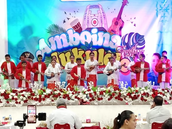 Belasan Peserta di Ambon Ikut Festival Jukulele Tingkat Kecamatan