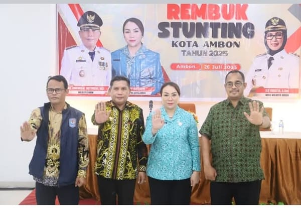 Wali Kota Ambon Target Prevalensi  Stunting Turun Signifikan