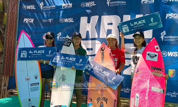 Sempat Masuk Final, Peselancar Ombak Indonesia Hanya di Posisi Ke-4