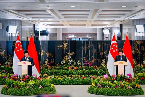 Indonesia dan Singapura Sepakat Dorong Solusi Damai untuk Gaza, Iran–Israel, hingga Krisis Myanmar