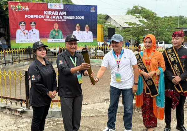 Obor Porprov Jatim IX 2025 Dikirab Dari Pamekasan.