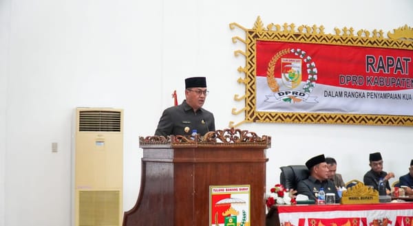 Bupati Tubaba Sampaikan Nota Pengantar Rancangan Perubahan KUA-PPAS APBD TA 2025.
