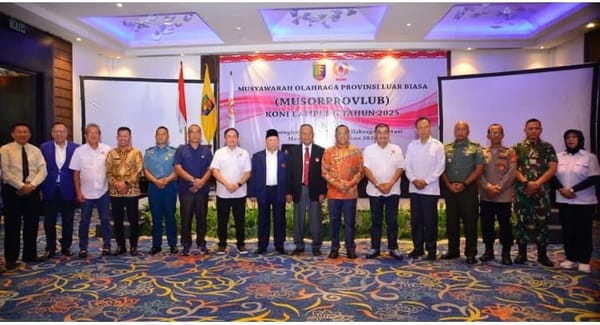 Faisol Djauzal Mundur, Toufik Hidayat Terpilih Menjadi Ketua KONI Lampung.