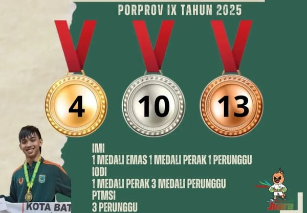 Kota Batu Kumpulkan 27 Medali, Naik ke Peringkat 11 Porprov Jatim IX 2025