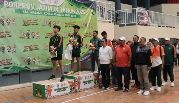 Final Sesama Atlet Batu, Ardan Sumbang Emas Pertama dari Cabor Tenis Meja Porprov IX Jatim