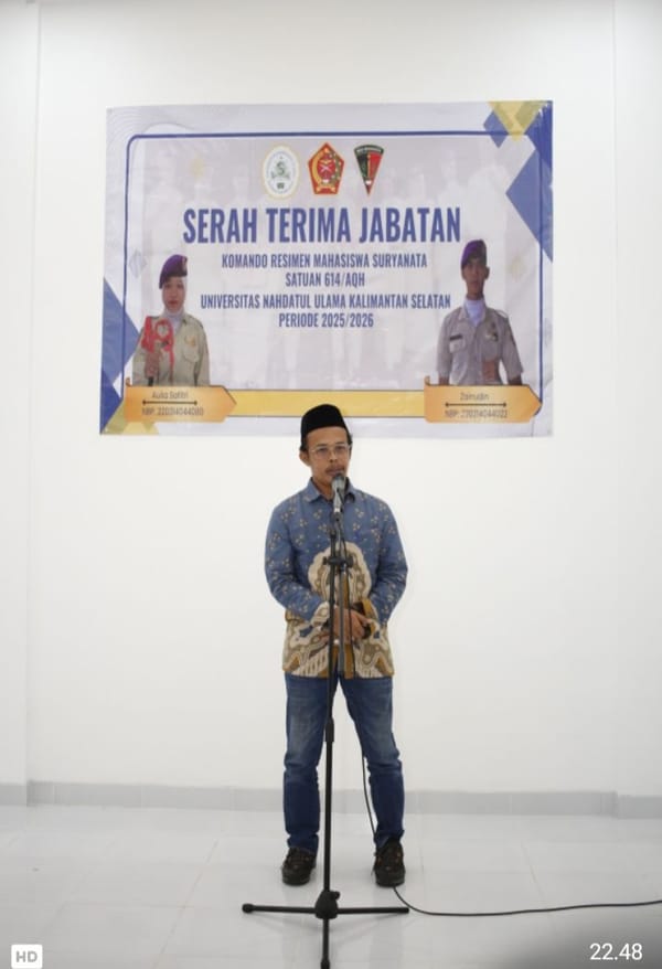 Komandan Baru Menwa 614/AQH UNUKASE  Dilantik; Zainudin Gantikan Aulia Safitri