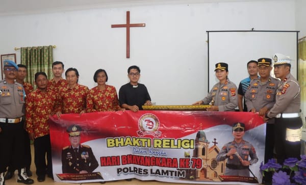 Peringati Hari Bhayangkara ke-79, Polres Lampung Timur, Gelar Bhakti Religi.