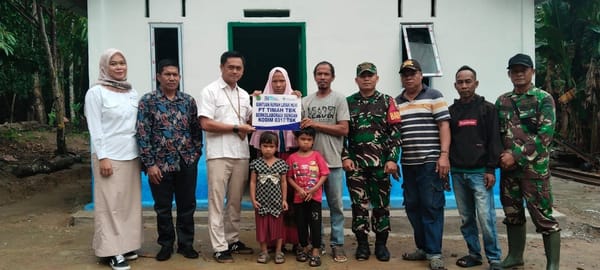 PT Timah Bangun Tiga Rumah Layak Huni  untuk Masyarakat di Kepri