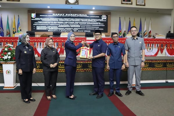 Wakil Gubernur Lampung Jihan Nurlela Sampaikan Nota Pengantar Pertanggungjawaban Pelaksanaan APBD 2024.