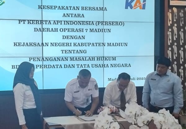 PT KAI Gandeng Kejari Kabupaten Madiun Amankan Aset Negara