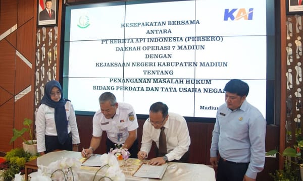 PT KAI Gandeng Kejari Kabupaten Madiun Amankan Aset Negara