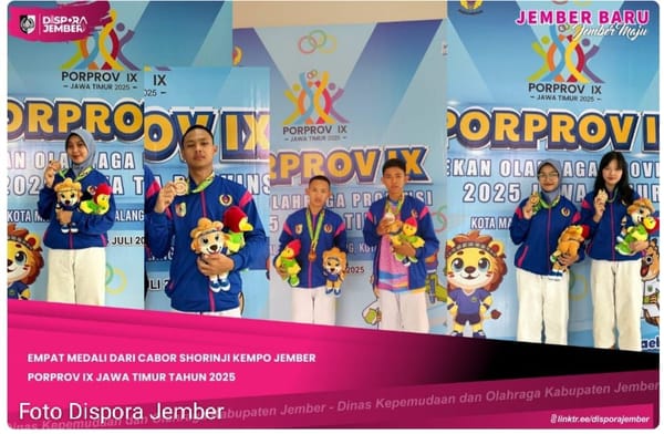 Atlet Cabor Shorinji Kempo Jember, Sabet Empat Medali Perunggu Porprov IX Jatim 2025
