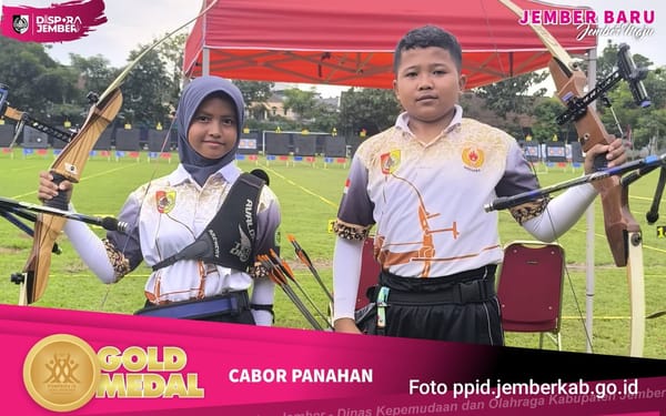 Medali Emas Diraih Atlet Panahan Jember Porprov IX Jatim di Malang