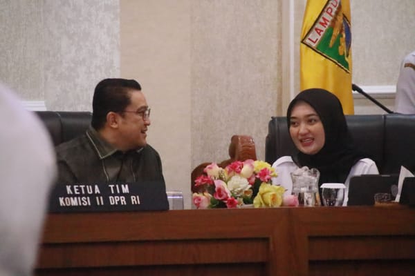 Dede Yusuf : Komisi II DPR RI Nilai Penerimaan PNBP Sektor Pertanahan Lampung Sangat Kecil.