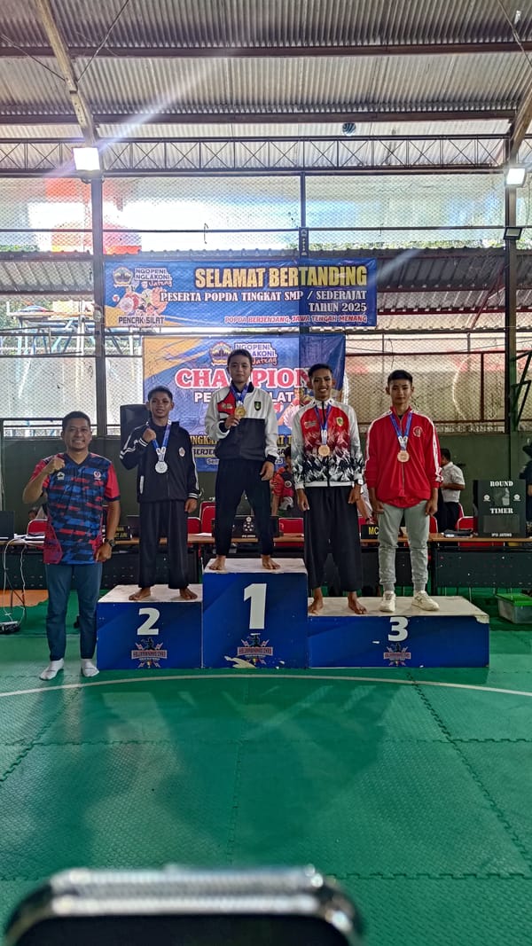 Kota Solo Juara Umum POPDA Jateng 2025 Cabang Silat Jenjang SMP
