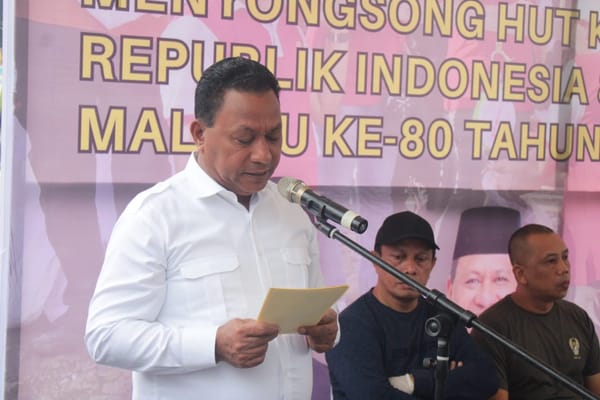 Meriahkan HUT RI dan HUT Provinsi ke-80, Wagub Maluku Ajak ASN/Non ASN dan TNI – Polri Kerja Bhakti Massal