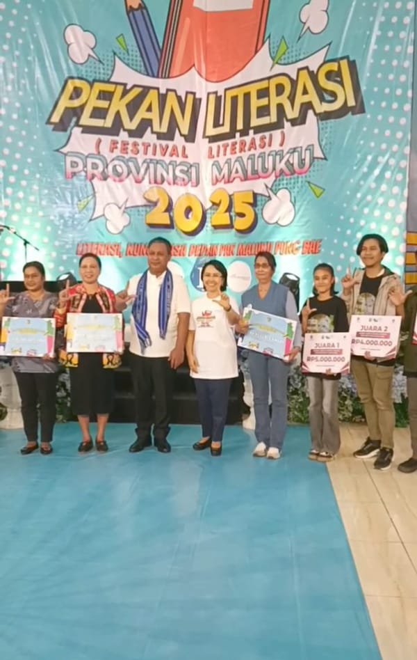Wagub Maluku Buka Pekan Literasi, Dorong Minat Baca Anak Muda