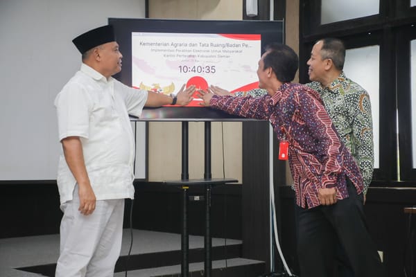Kantor Pertanahan Sleman Lounching Transformasi Digital